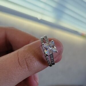 Sterling Silver Double Band Ring